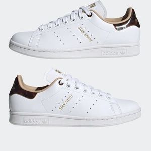 WOMEN'S Adidas Originals Stan Smith White Pale Nude GY5909 Size 9 NEW w/ Box